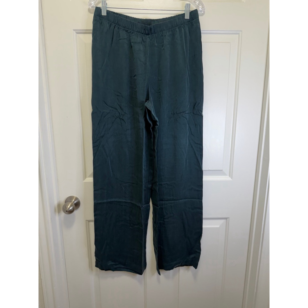 Haven Well Within Cupro Blend Lounge Pants Dark Teal | Size M | NWT | LENZING™